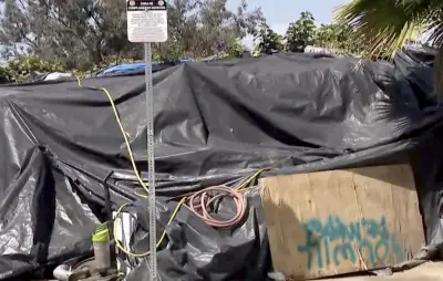 2 found dead inside tent in Westlake months after fatal fire at same encampment